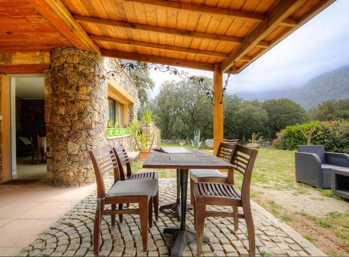 Studio Confortable Avec Vue Sur La Montagne A Moltifao 30M² Jardin Exterior photo
